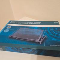 Supporto metallico nero per computer 