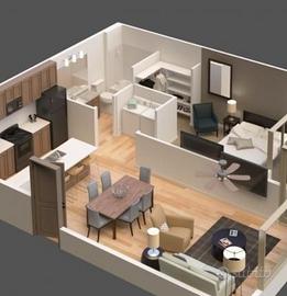 Bilocale con posto auto a Cantù