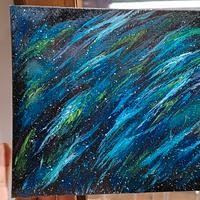 tela a olio "cielo stellato"