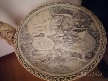 Tavolino orientale anni 60 e statua cinese