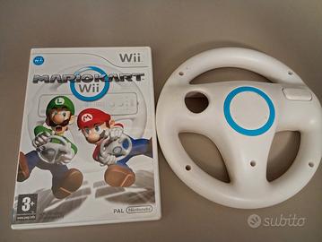 gioco Nintendo wii super Mario kart+ volante ITA