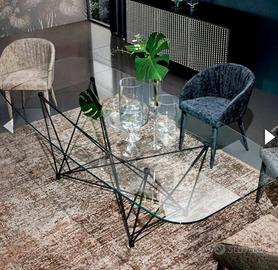 Tavolo Viadurini modello Cattelan in vetro a botte