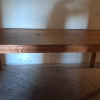 TAVOLO ARTIGIANALE DI LEGNO