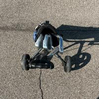 Sacca da golf bambino con mazze e carrello