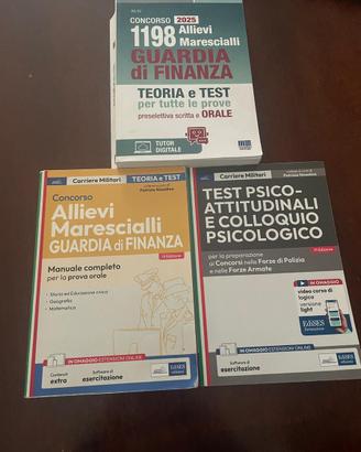 Manuali concorso guardia di finanza marescialli