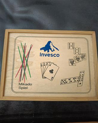 Scatola in legno 4 giochi 