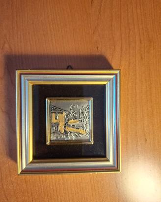 QUADRO DECORATIVO SU LASTRA DI ARGENTO