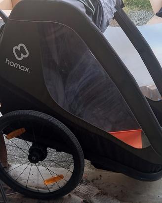 Rimorchio per bici due posti