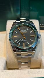 Rolex hot sale vetro verde