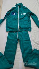 Tuta verde squid games calamari player 456 240 222