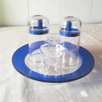 Set cucina olio aceto sale pepe plastica kristall