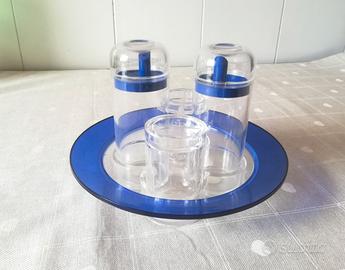 Set cucina olio aceto sale pepe plastica kristall