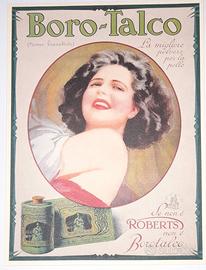 locandina pubblicitaria Borotalco