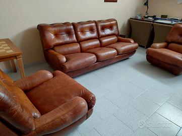 Divano salotto LEV&LEV vintage pelle