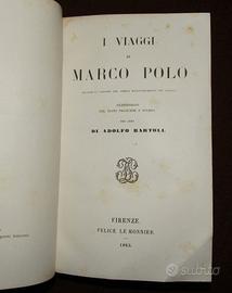 Marco Polo, Il Milione - viaggi. 1863