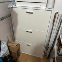 Scarpiera bianca laccata