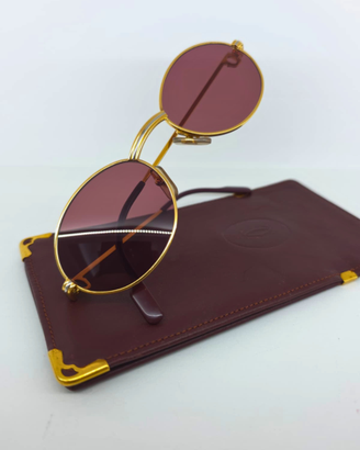 Cartier St. Honore Vintage Gold Occhiali Da Sole