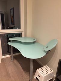 Scrivania in vetro Cattelan Italia