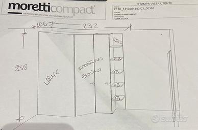 Cabina armadio Moretti compact