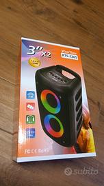 Cassa bluetooth grande con luci sincronizzate 