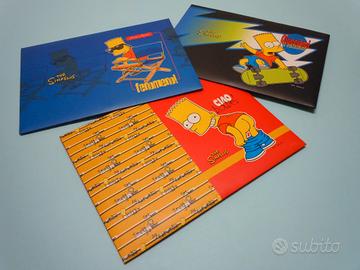 3 pacchi Carta da lettere Simpson anni 90 vintage