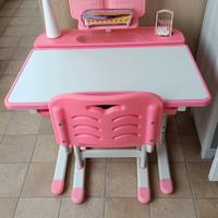 scrivania bambina banco scuola 