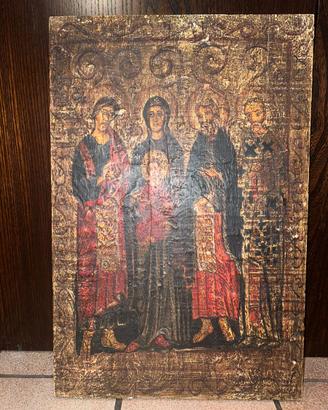 Tavoletta religiosa stile icona da collezione