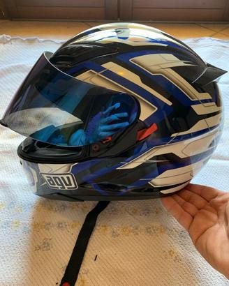 AGV K-3 SV– CASCO INTEGRALE BLU/BIANCO/NERO + VIS