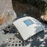 Lampadario bianco vetro