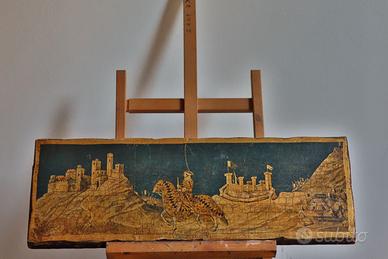 Quadretto su tavola vintage