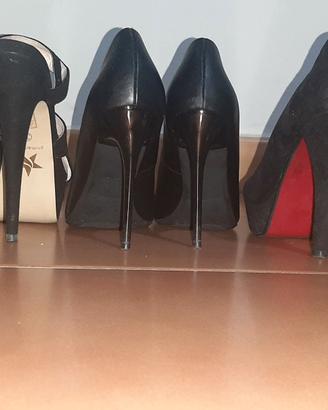 Lotto 3 paia scarpe tacco n.36 