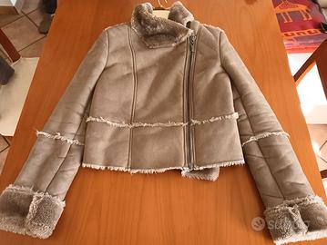 giacca corta con pelliccia