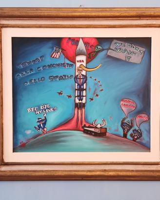 Quadro  Trump alla conquista dello Spazio 