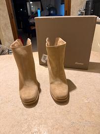 Stivaletti Bata camoscio Beige nuovi Tg.38