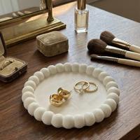 Vassoietto Decorativo Elegante con Bordo a Perline