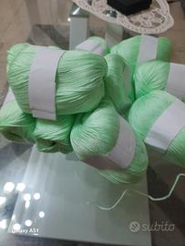 filato in misto seta e cotone 