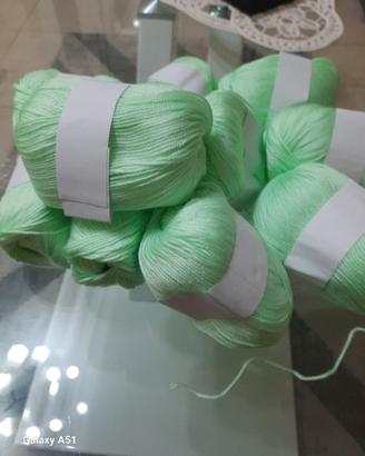 filato in misto seta e cotone 