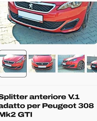 Spoiler / Lip Anteriore Peugeot 308 T9 (GTi / SW)