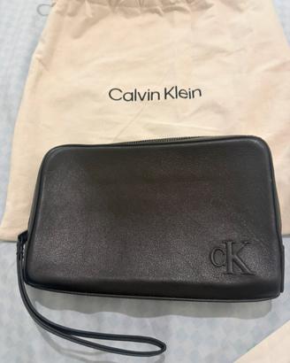 Pochette in pelle Calvin Klein