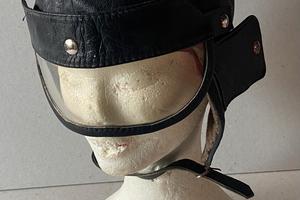 Casco in pelle per auto e moto d’epoca anni 40/50