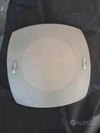 Plafoniera a soffitto in vetro satinato bianco