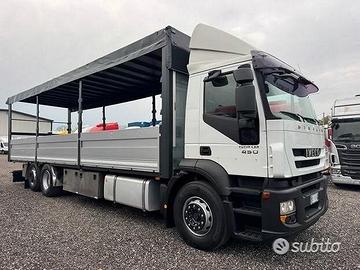Iveco stralis 450 centina 9.60mt Alz/bass 2008 E5