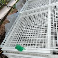 griglia con telaio verniciate a caldo bianco