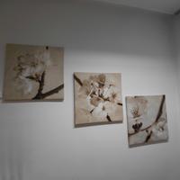 tris quadro fiori