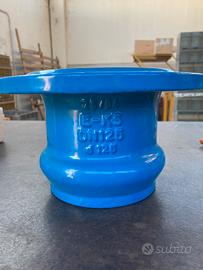 Flangia in ghisa con bicchiere per PVC ø 90/ ø 125