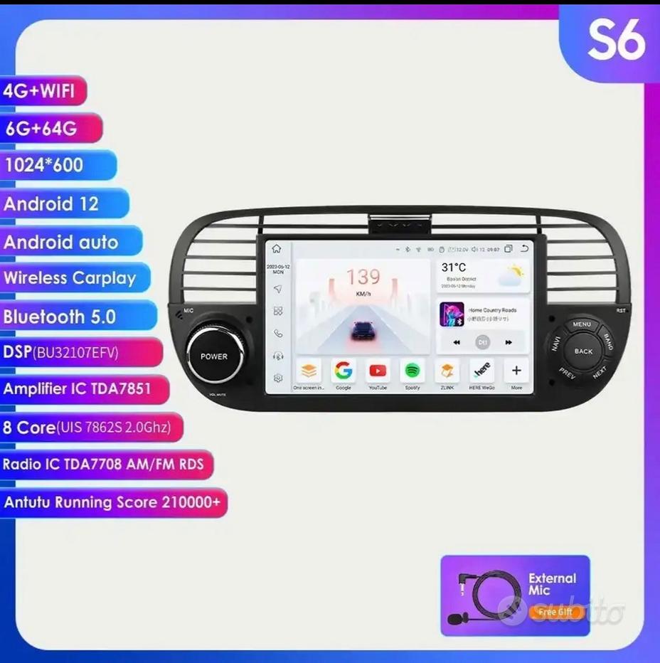 Autoradio+fiat+500 - Vendita in Accessori auto 