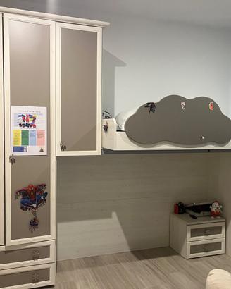 Armadio con letto a castello