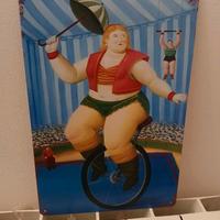 Targa in Metallo Ispirata a Fernando Botero Art