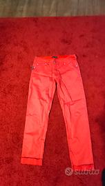 pantaloni Armani jeans rossi unisex