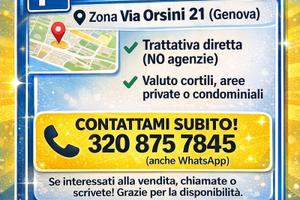 Posto Auto Scoperto- GENOVA ZONA VIA ORSINI